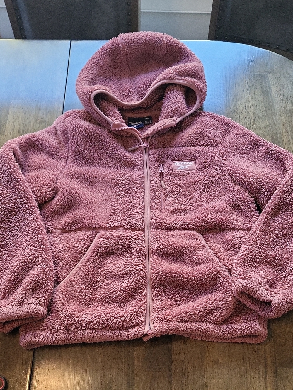 Reebok Zip Hoodie in Rose